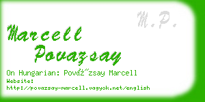 marcell povazsay business card